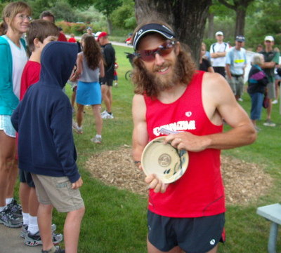 Nick Clark, pottery award, 2010 FireKracker 5k